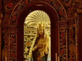 Visita a la virgen en la ermita de Alcalá de los Gazules