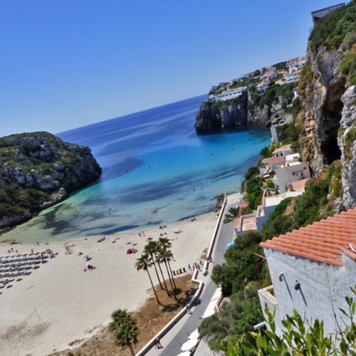 Cala en Porter, una de las más visitadas de Menorca